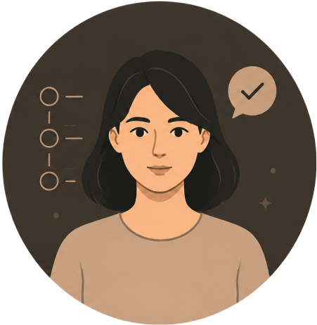 Novice user persona illustration